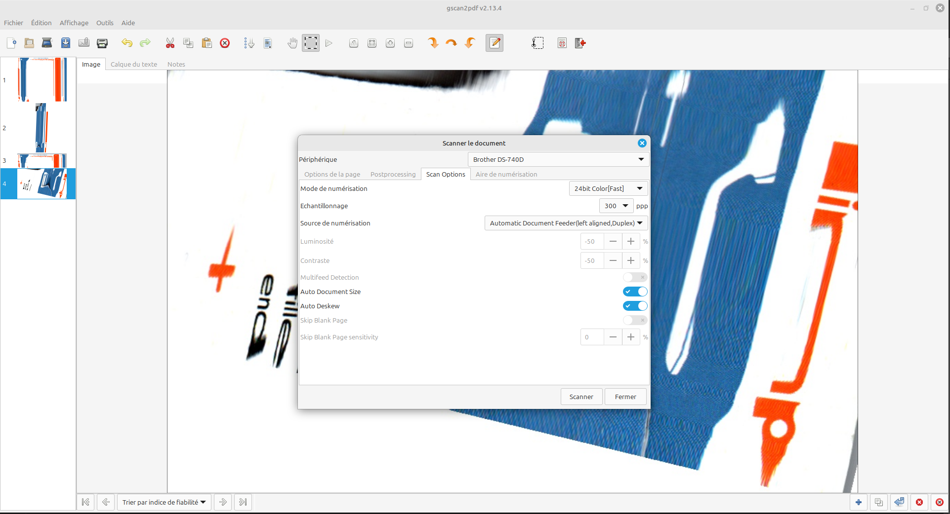 Installer gscan2pdf sur Linux Mint 22